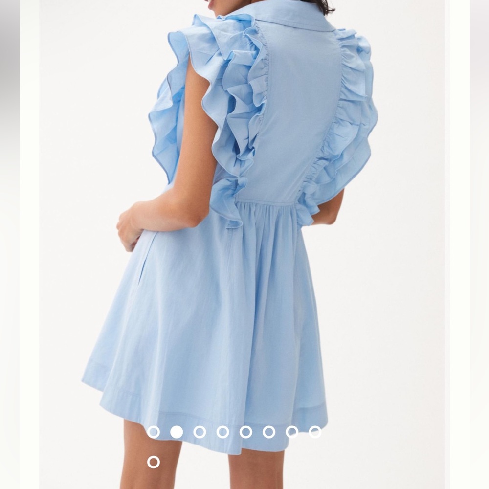 Maeve Ruffled Button-Front Mini Dress Size 4 - Picture 2 of 8